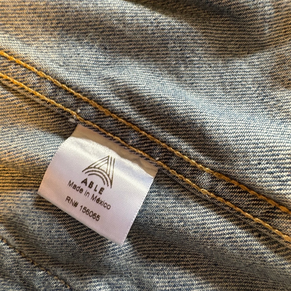 Able Light Blue Jean Jacket with Button Details - image 4